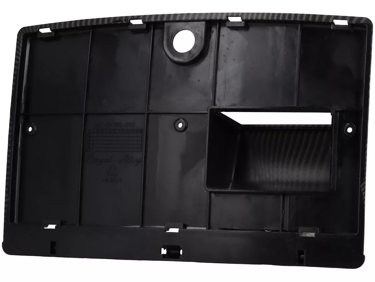 Inner luggage compartment flap Royal Alloy, carbon look for GP, TG, JPS 125-350cc