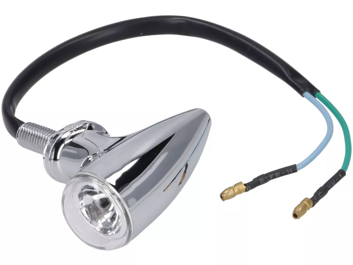 Royal Alloy Turn Signal, Rear, Right, Chrome for GP 350, JPS, TG 125-350