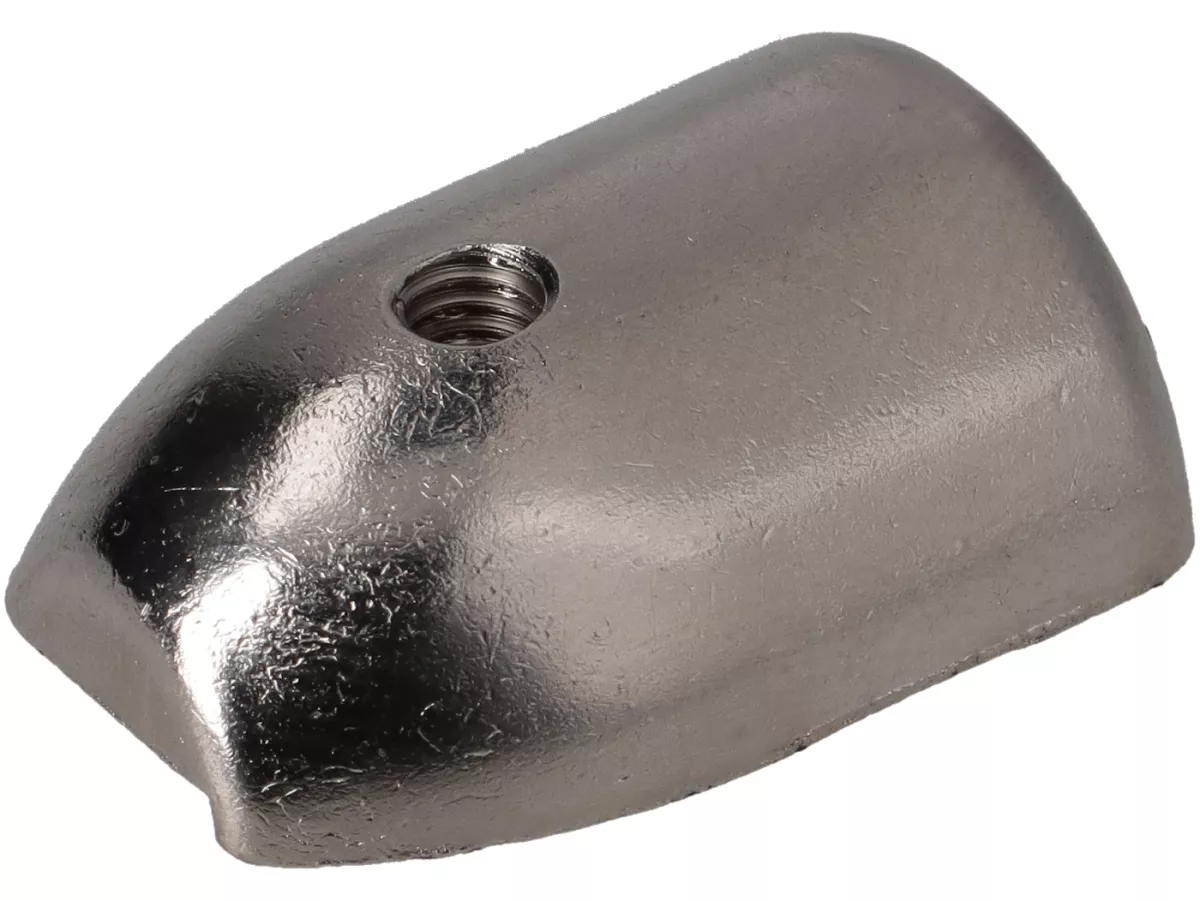 Leg shield rubber end piece Royal Alloy top, right, outer for Royal Alloy GP, GT, JPS, TG 125-350