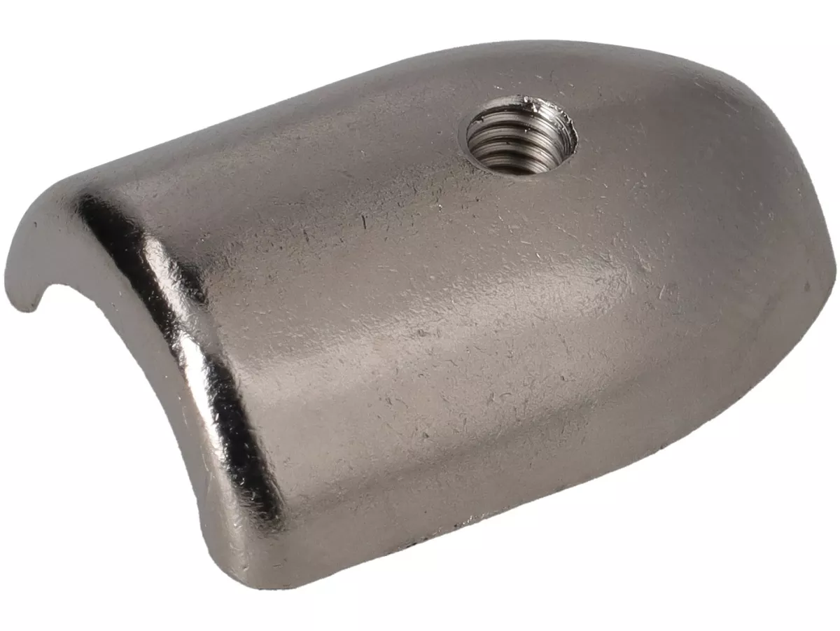 Leg shield rubber end piece Royal Alloy top, right, outer for Royal Alloy GP, GT, JPS, TG 125-350