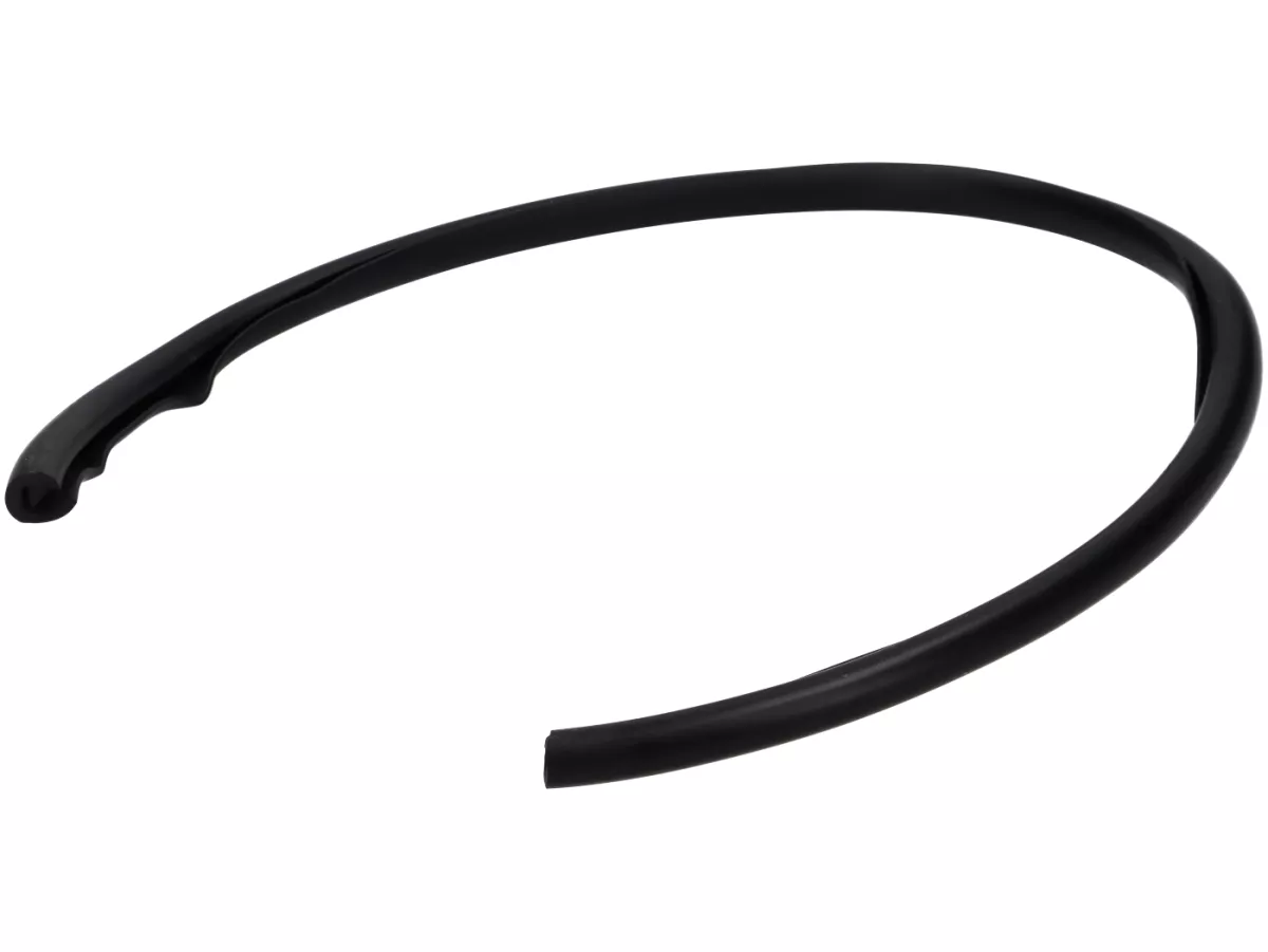 Protector de pierna de goma izquierda y derecha Royal Alloy, negro para GP, TG, JPS 125-350cc