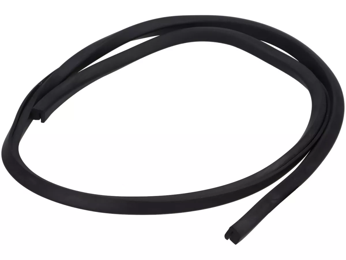 Rubber zijkap, boven, lang, rechts en links Royal Alloy, zwart voor GP, TG Zijspan 350