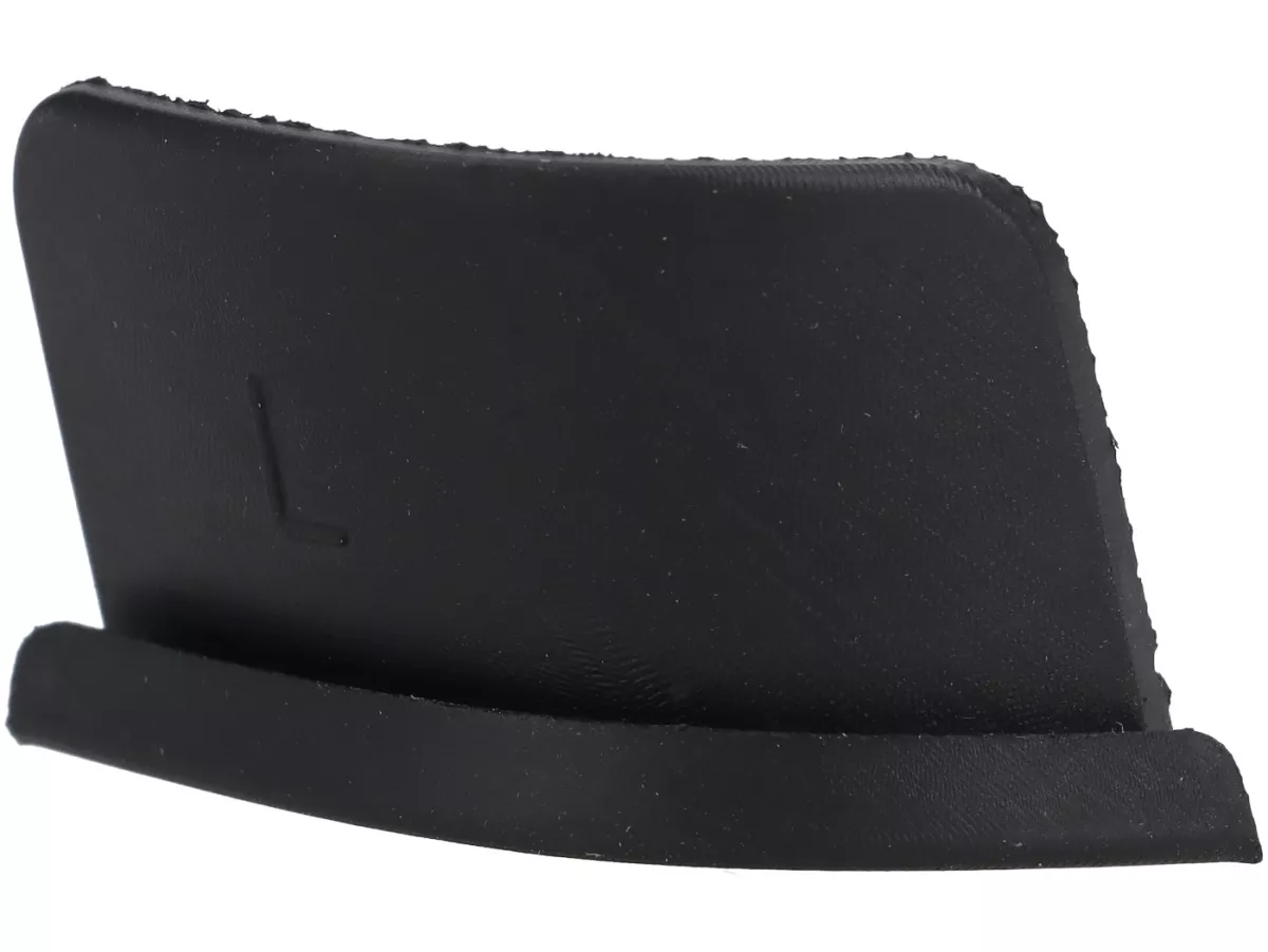 Rubberprofiel tussen frameloop en treeplank Royal Alloy, links, zwart voor GP, GT, TG, JPS