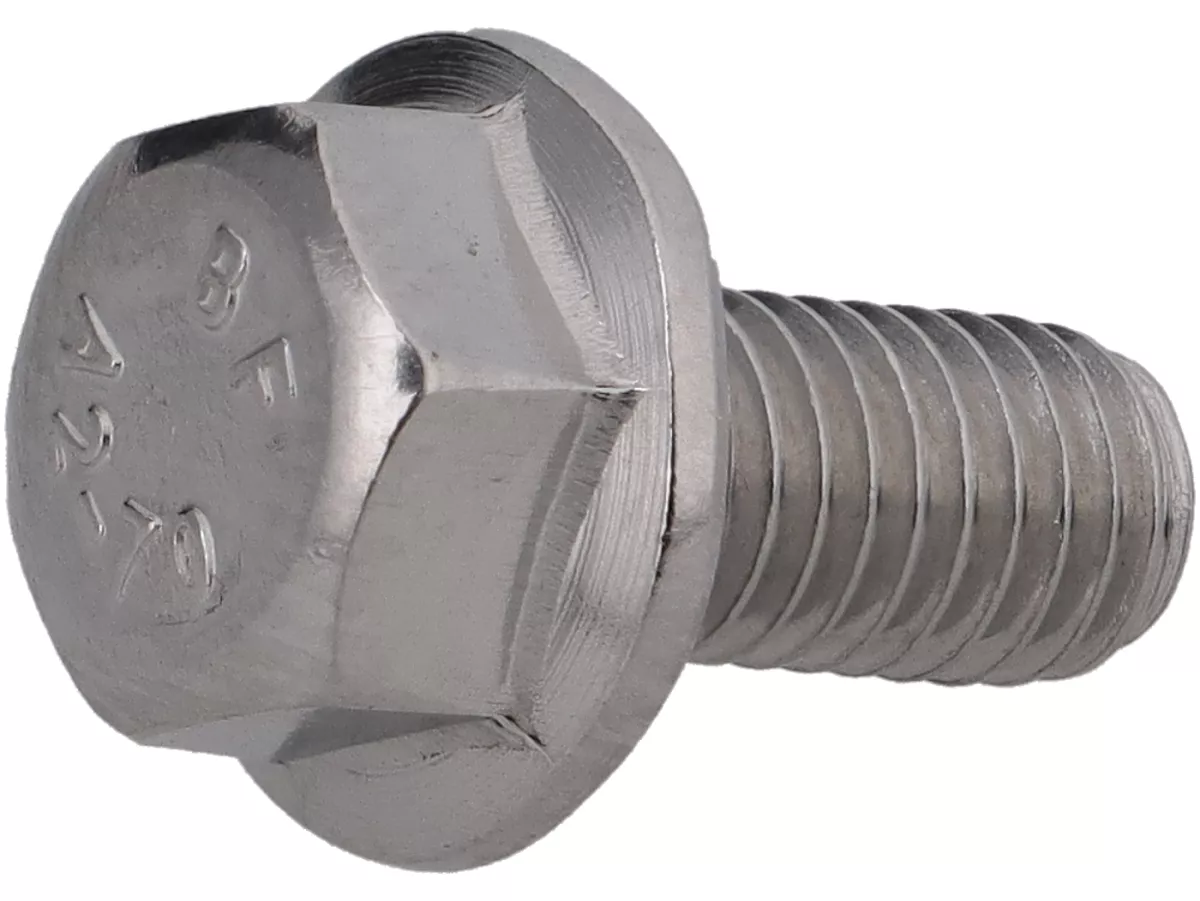 Tornillo de brida con cabeza hexagonal M5 x 10