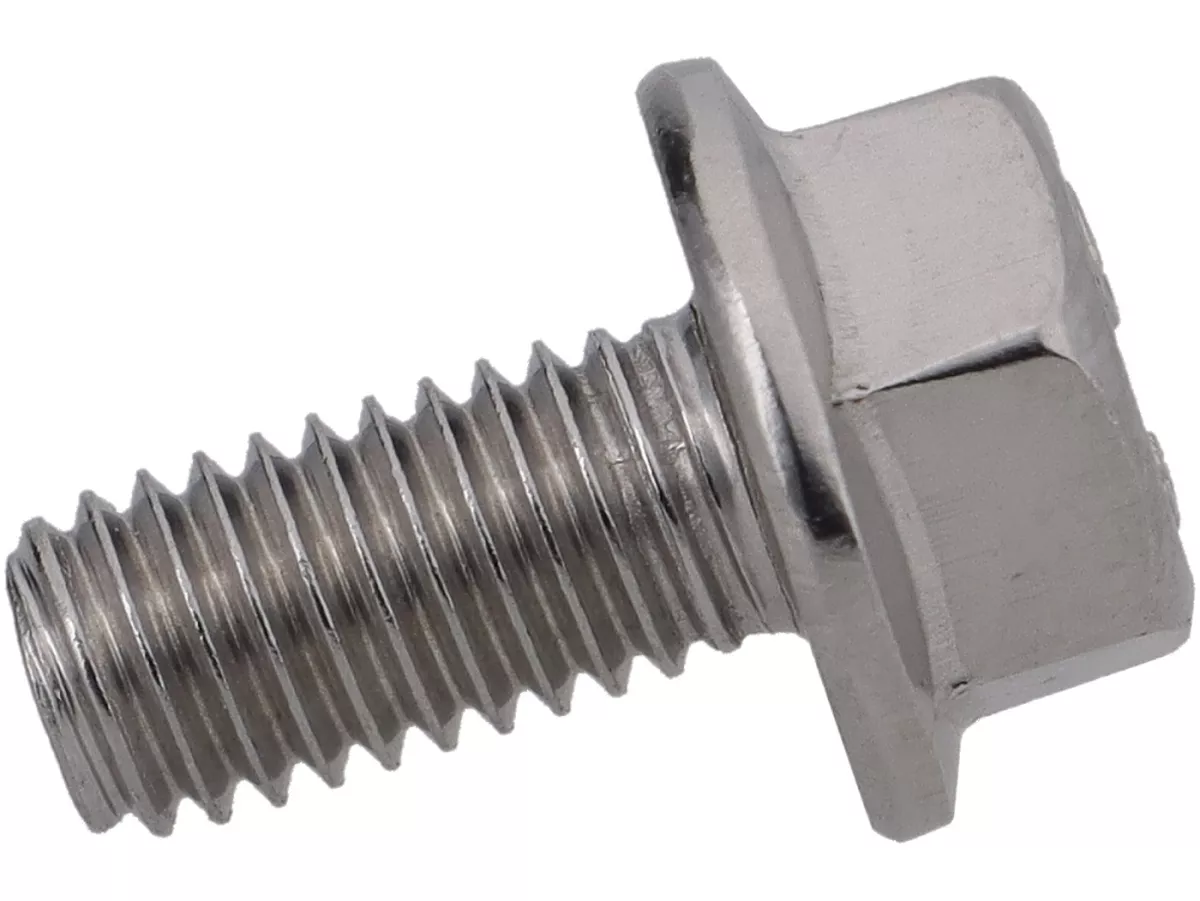 Tornillo de brida con cabeza hexagonal M5 x 10