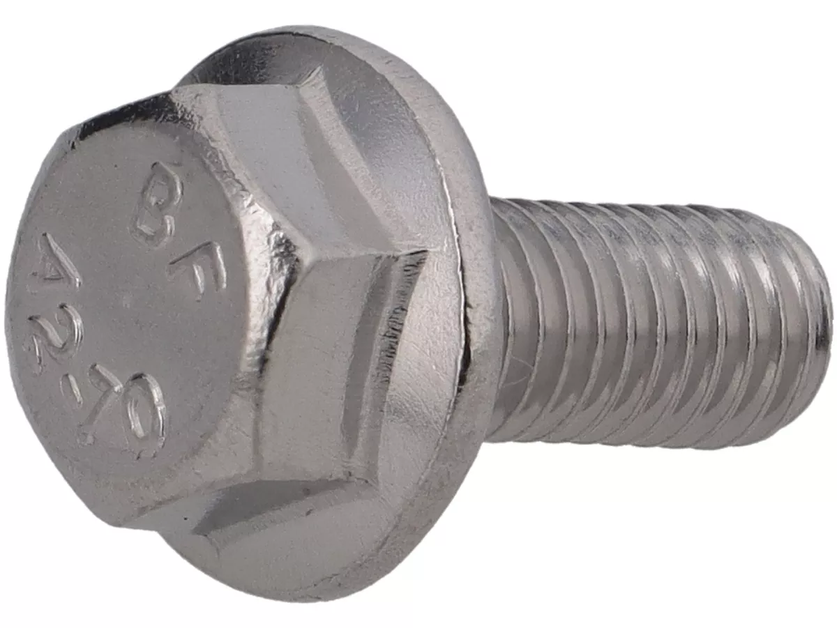 Tornillo de brida con cabeza hexagonal M5 x 12