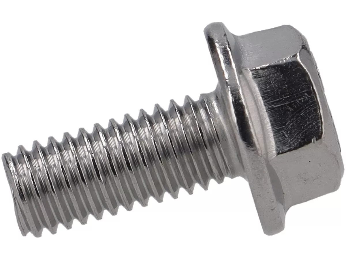 Tornillo de brida con cabeza hexagonal M5 x 12