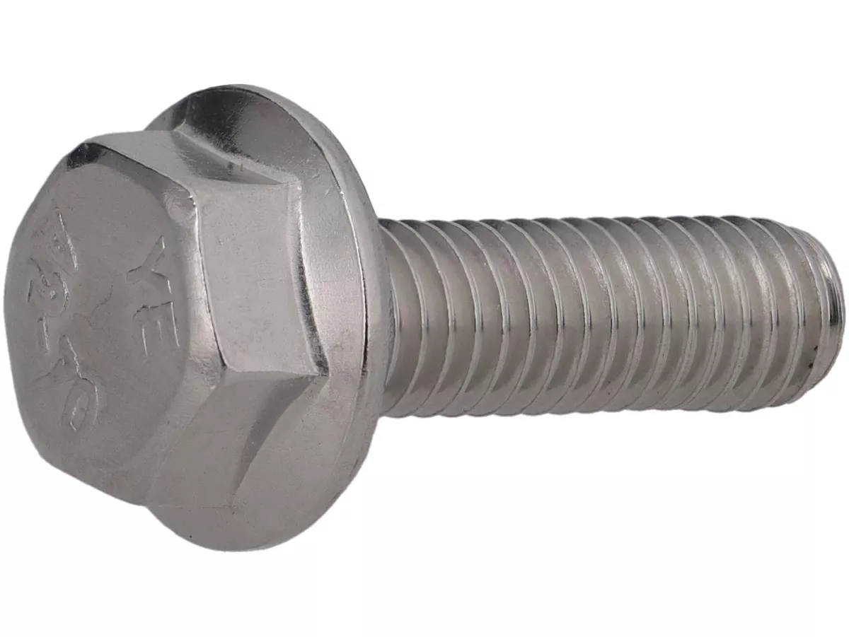 Tornillo de brida con cabeza hexagonal M6 x 30