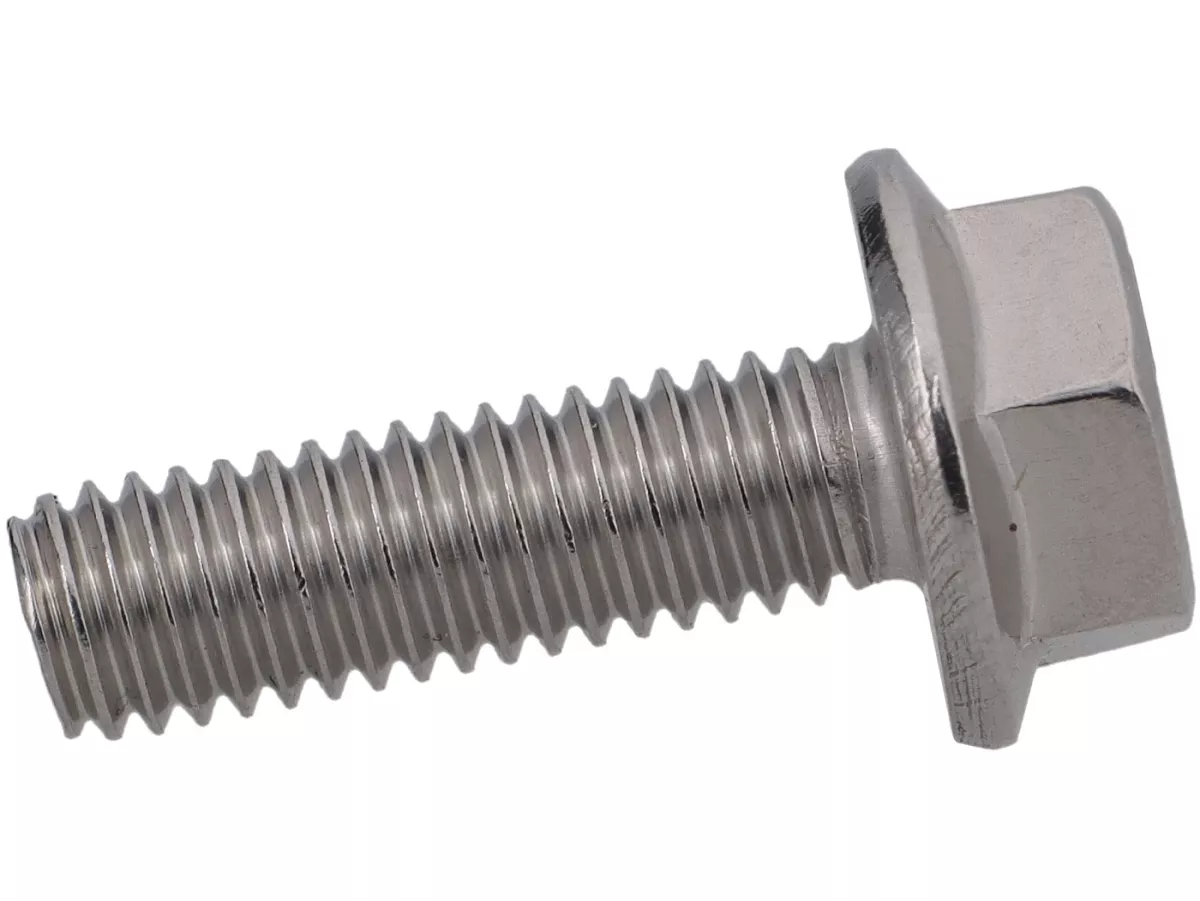 Tornillo de brida con cabeza hexagonal M6 x 30