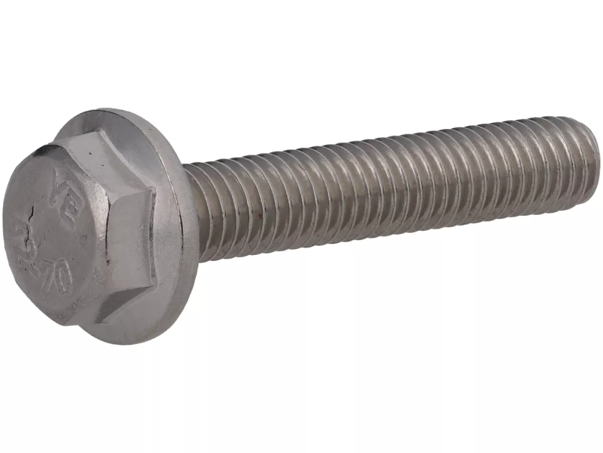 Tornillo de brida con cabeza hexagonal M6 x 35