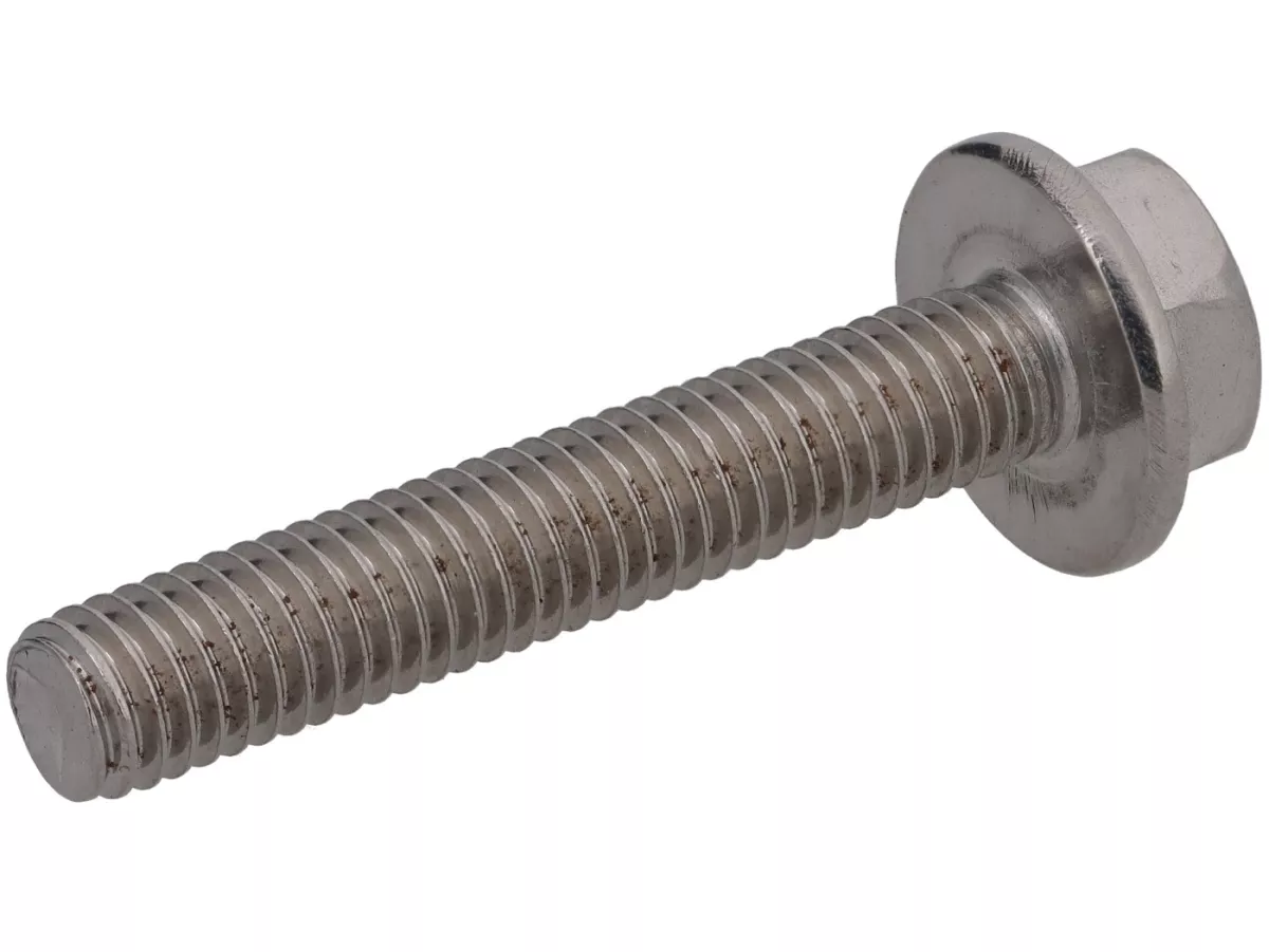 Tornillo de brida con cabeza hexagonal M6 x 35