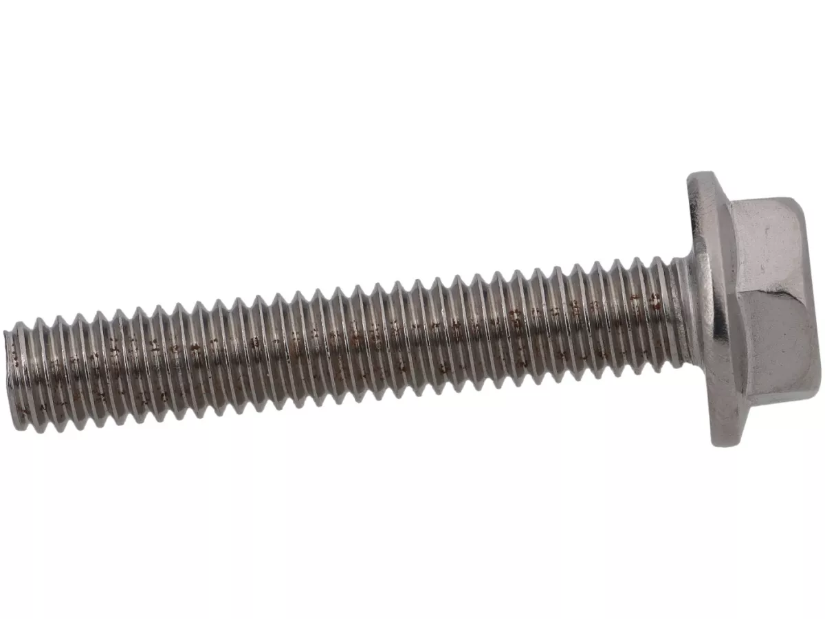 Tornillo de brida con cabeza hexagonal M6 x 35
