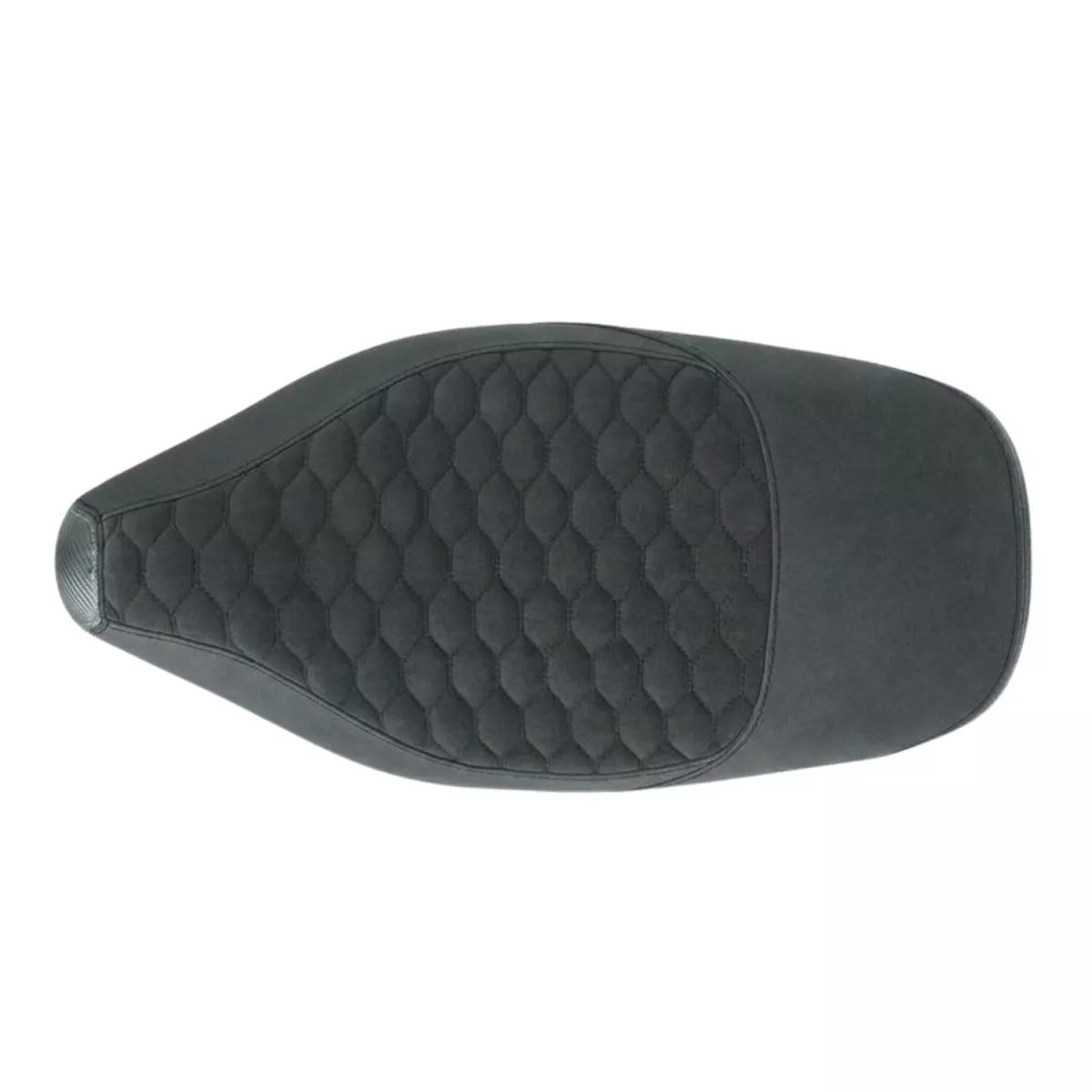 Seat Cover -REGIA- Gilera Runner (through 2002) - Carbon Look Honeycomb - black / black