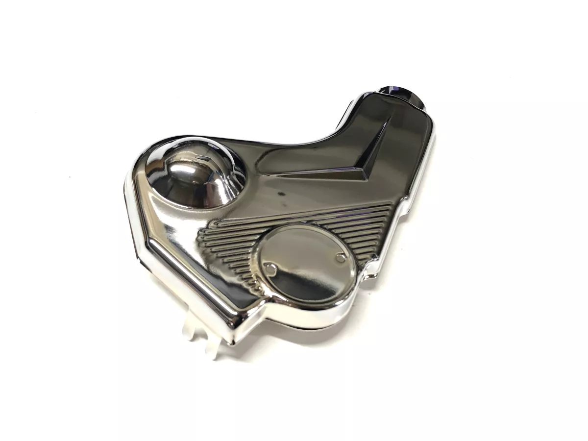 Carénage de fourche « VIGANO » - SWISS TONYS ITALIA - Lambretta LI séries 1 à 3, LI S, SX, TV séries 1 à 3 - Chrome