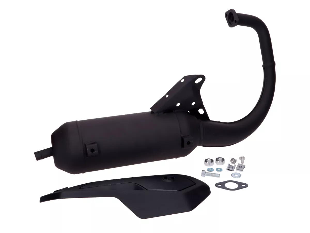 Avgassystem – TECNIGAS – Silent Pro Black – Minarelli 50 (vertikal) – Booster, Bump50, BWs50, Slider50, Spy, SR50 (-1994), Stunt, Zuma50, Amico