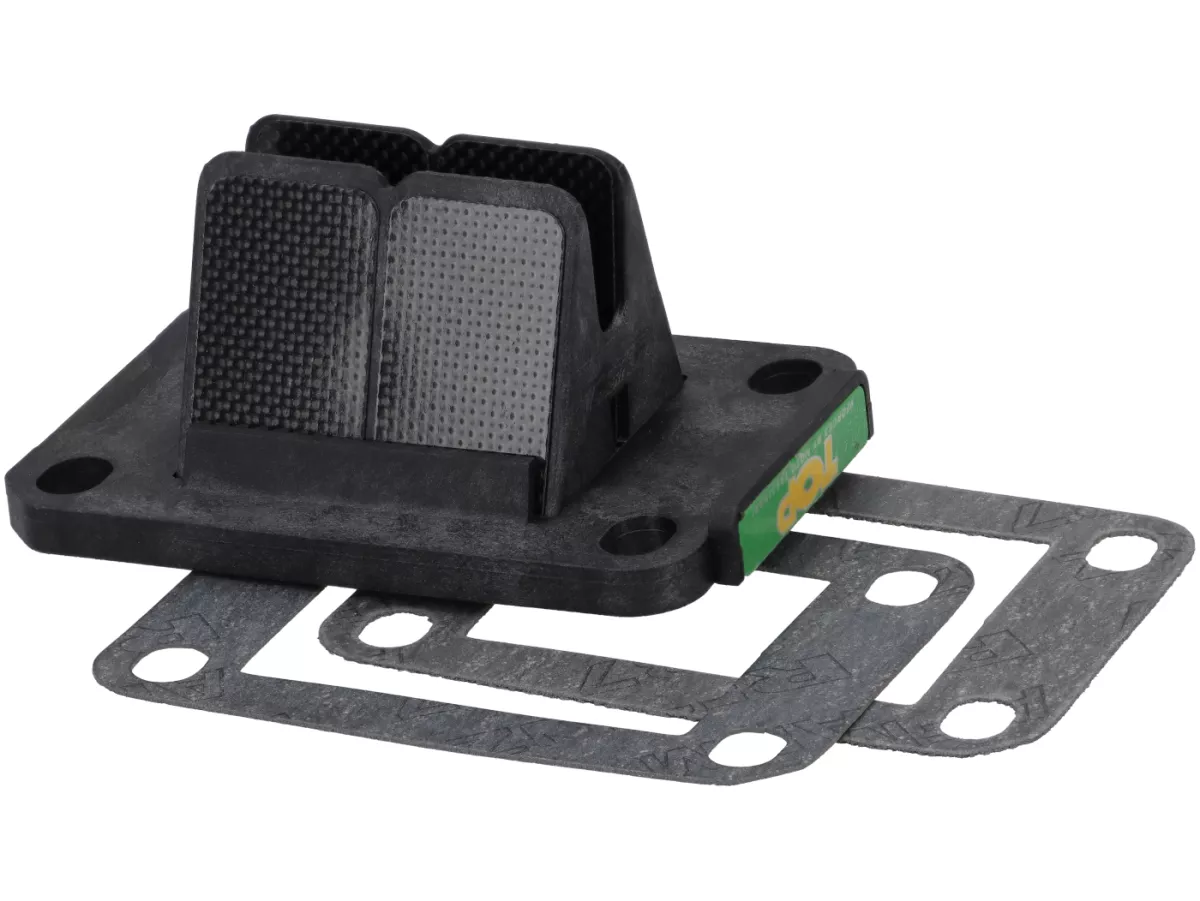 Blocco membrana -TOP PERFORMANCES- VForce - Minarelli AM6, Derbi D50B0/D50B1 - Aprilia MX50, RS50, RS4, RX50, SX50, Tuono50, Derbi Senda50, GPR50, Peugeot XPS50, XR6, XR7, Rieju RS2, Yamaha DT50, TRZ50 - Vespa telaio grande (Malossi), telaio piccolo (Malo