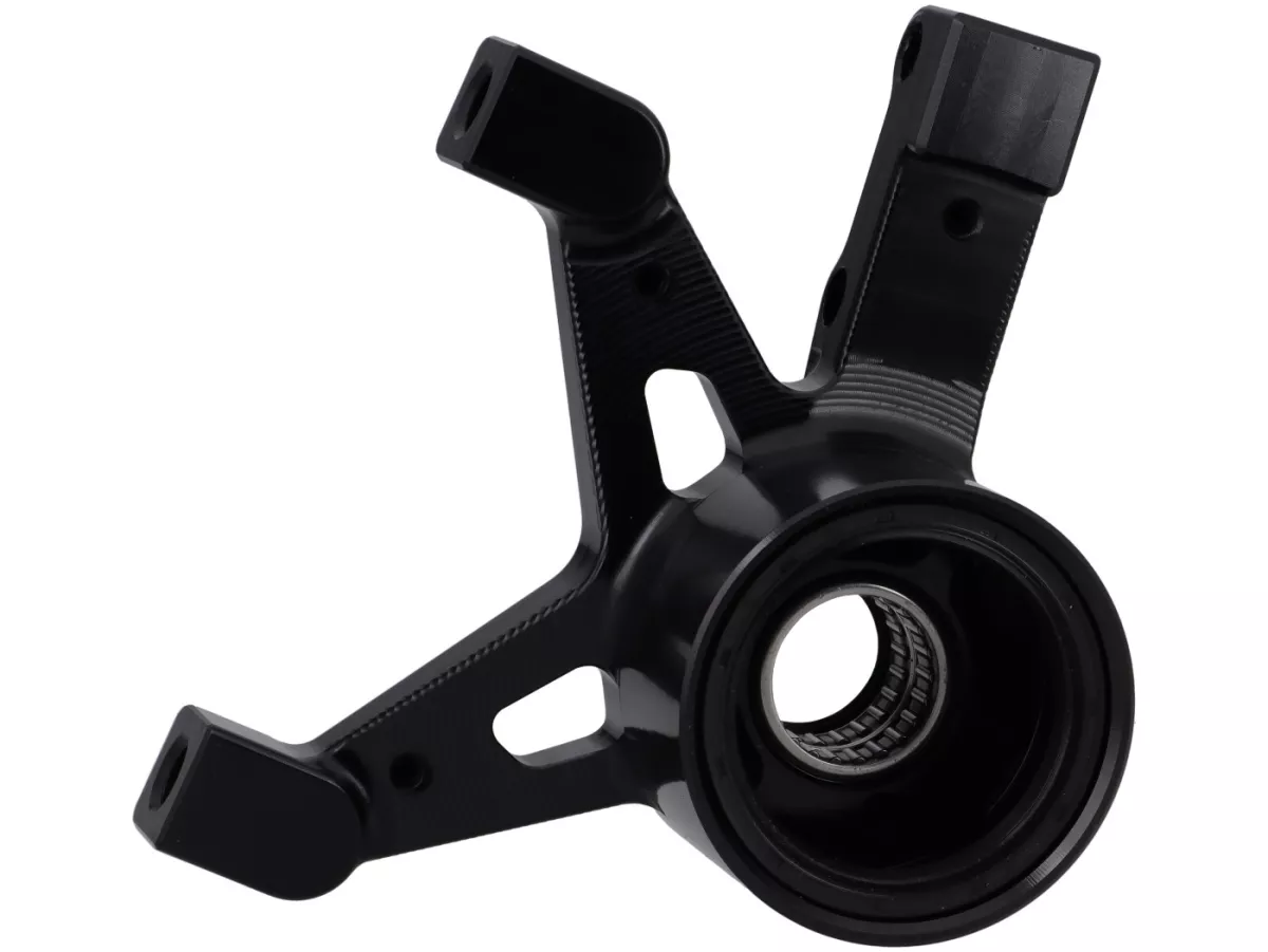 Supporto pinza freno anteriore TR Factory 100mm, nero per Vespa Primavera, Sprint 125-150cc, GTS 125-300cm (2017-2022), GTV300-310cc