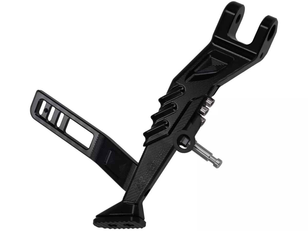 Cavalletto laterale TR Factory, nero per Vespa GTS, GTS Super, GTV, GT 60, 125-310cc