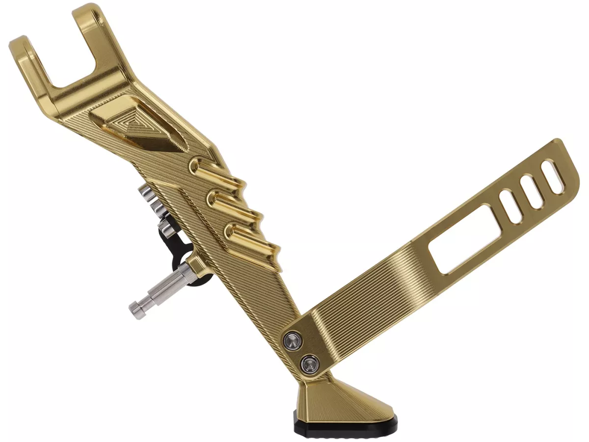 Cavalletto laterale TR Factory, dorato per Vespa GTS, GTS Super, GTV, GT 60, 125-310cc