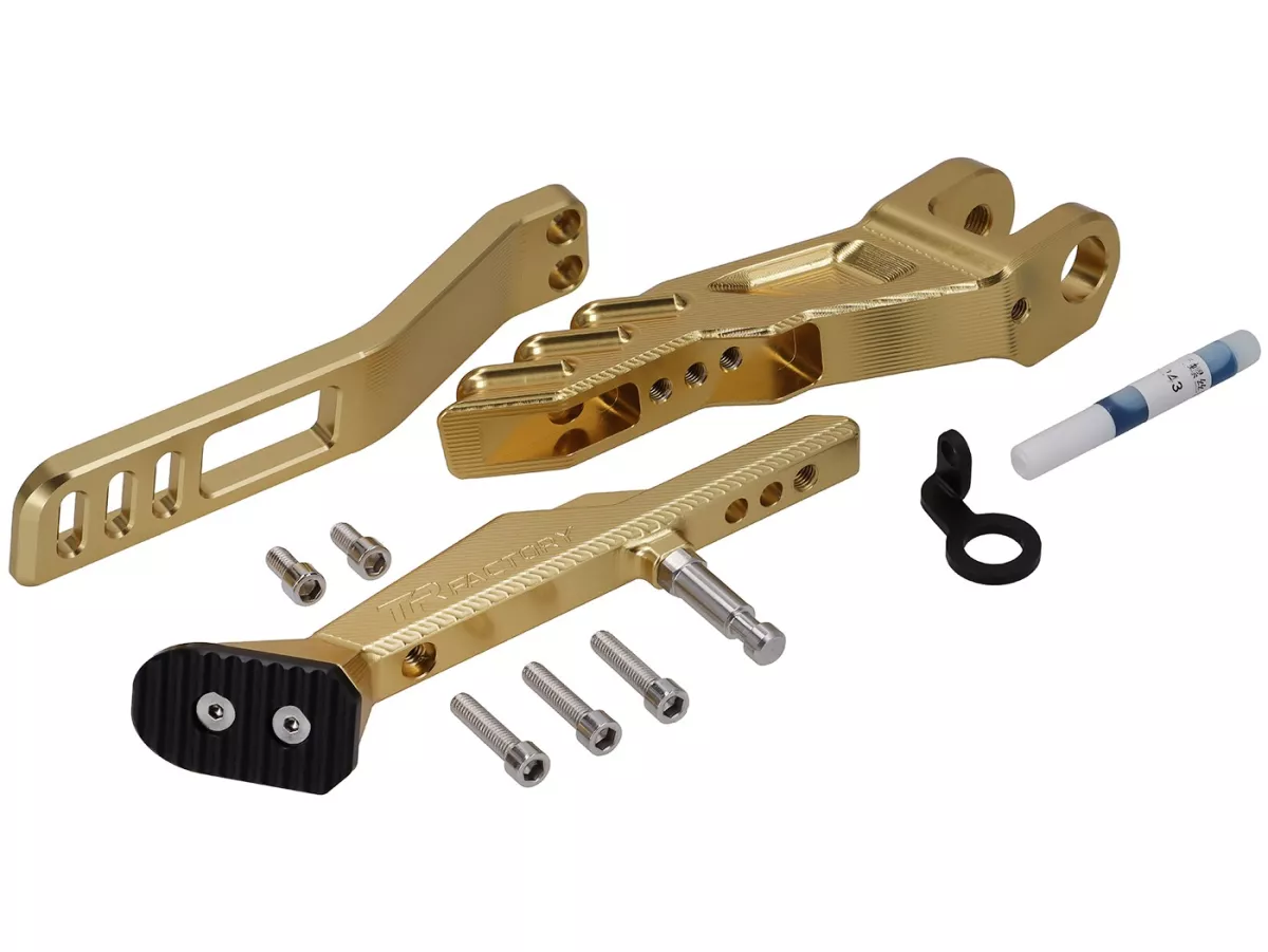 Cavalletto laterale TR Factory, dorato per Vespa GTS, GTS Super, GTV, GT 60, 125-310cc
