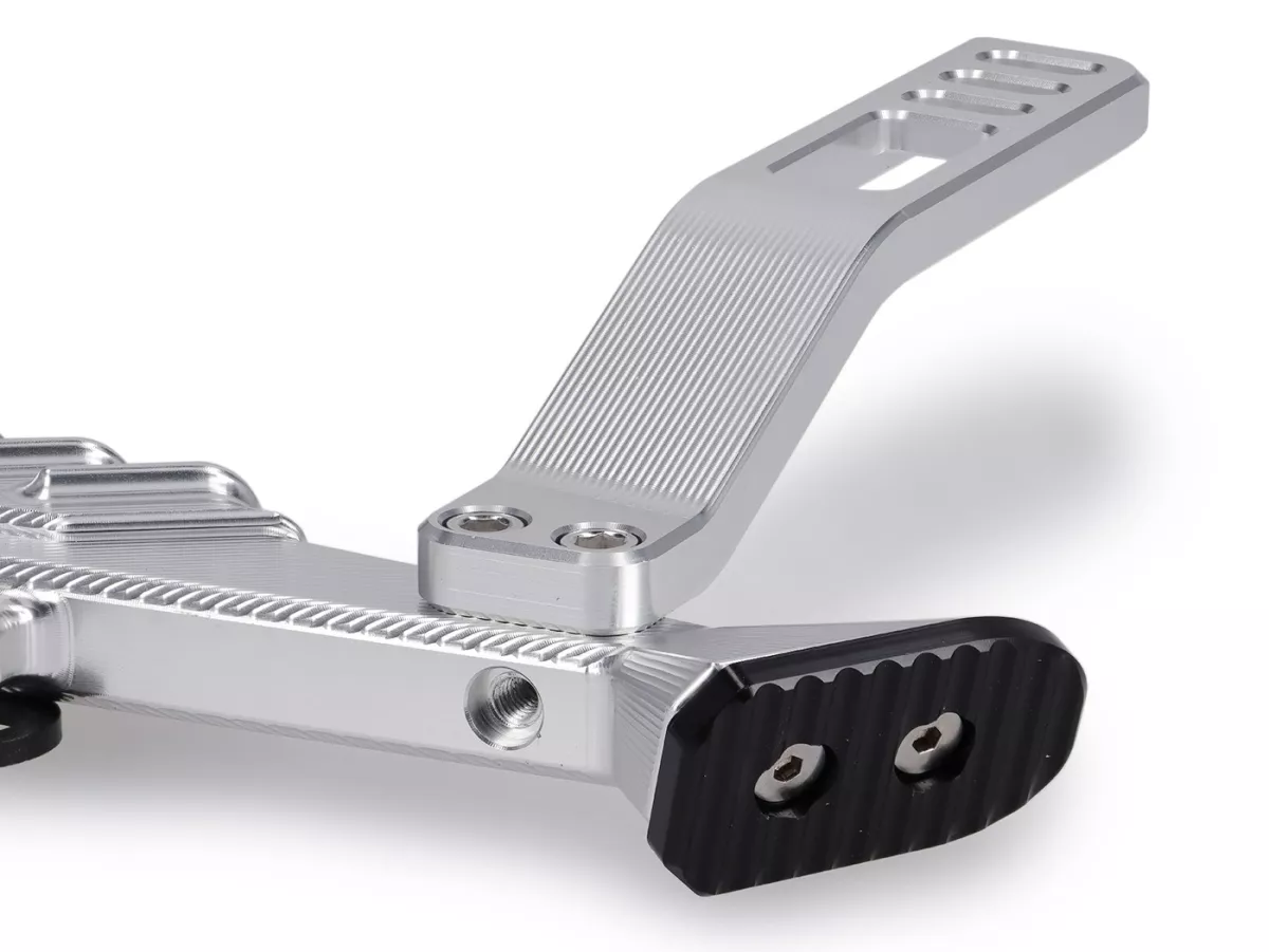 Cavalletto laterale TR Factory, argento per Vespa GTS, GTS Super, GTV, GT 60, 125-310cc