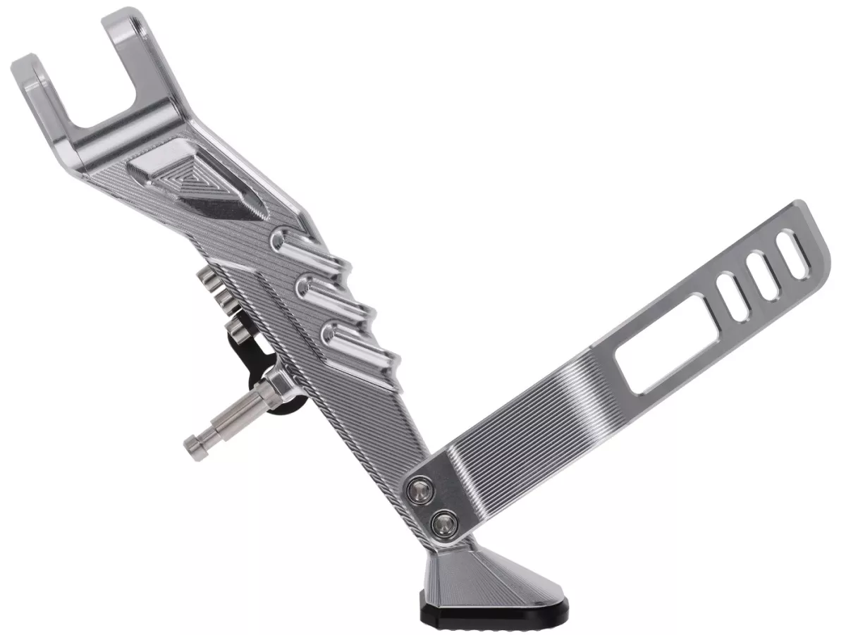 Cavalletto laterale TR Factory, argento per Vespa GTS, GTS Super, GTV, GT 60, 125-310cc