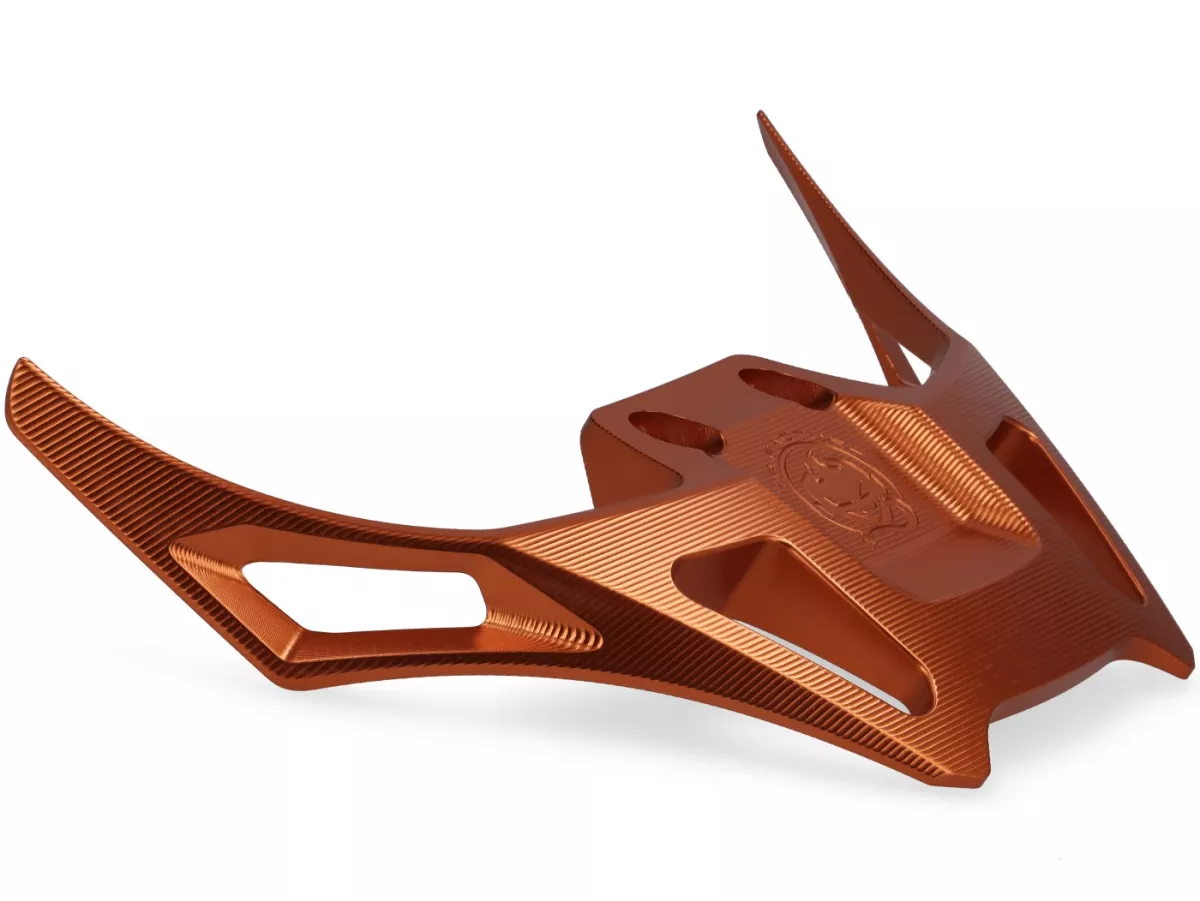 Ducktail-Spoiler TR Factory V2, orange für Vespa GTS, GTS Super, GTV, ​GT 60, GT, ​GT L, Sprint, Primavera