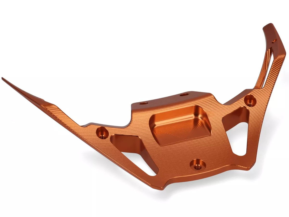 Ducktail-Spoiler TR Factory V2, orange für Vespa GTS, GTS Super, GTV, ​GT 60, GT, ​GT L, Sprint, Primavera