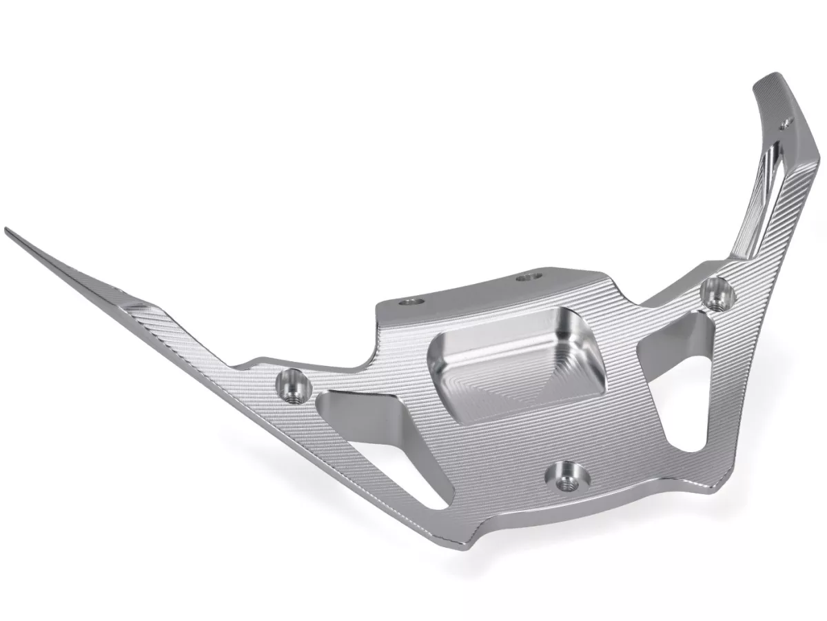 Ducktail spoiler TR Factory V2, silver for Vespa GTS, GTS Super, GTV, GT 60, GT, GT L, Sprint, Primavera