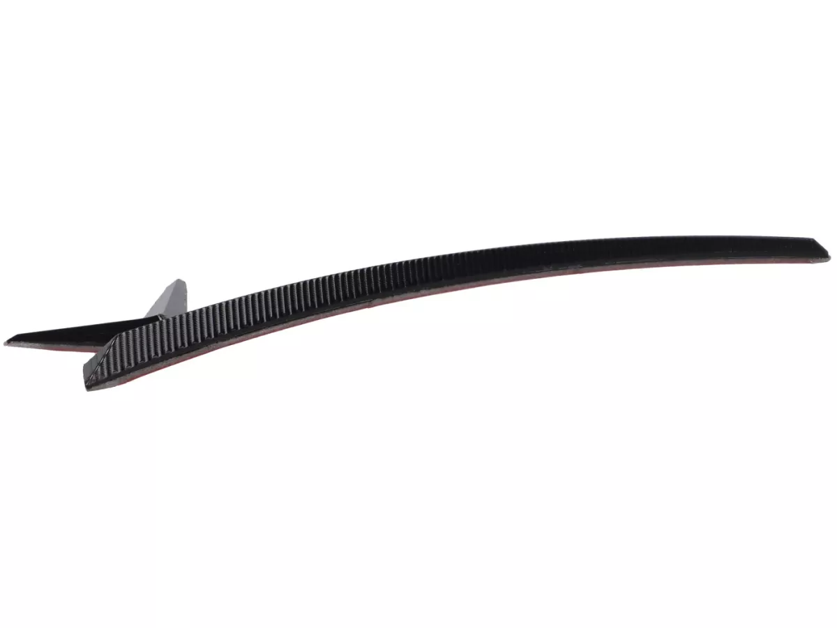 Front emblem by TR Factory, CNC-machined V-emblem, black, for Vespa GTS, GTS Super, GTV, GT 60, GT, GT L, Sprint, Primavera, 946