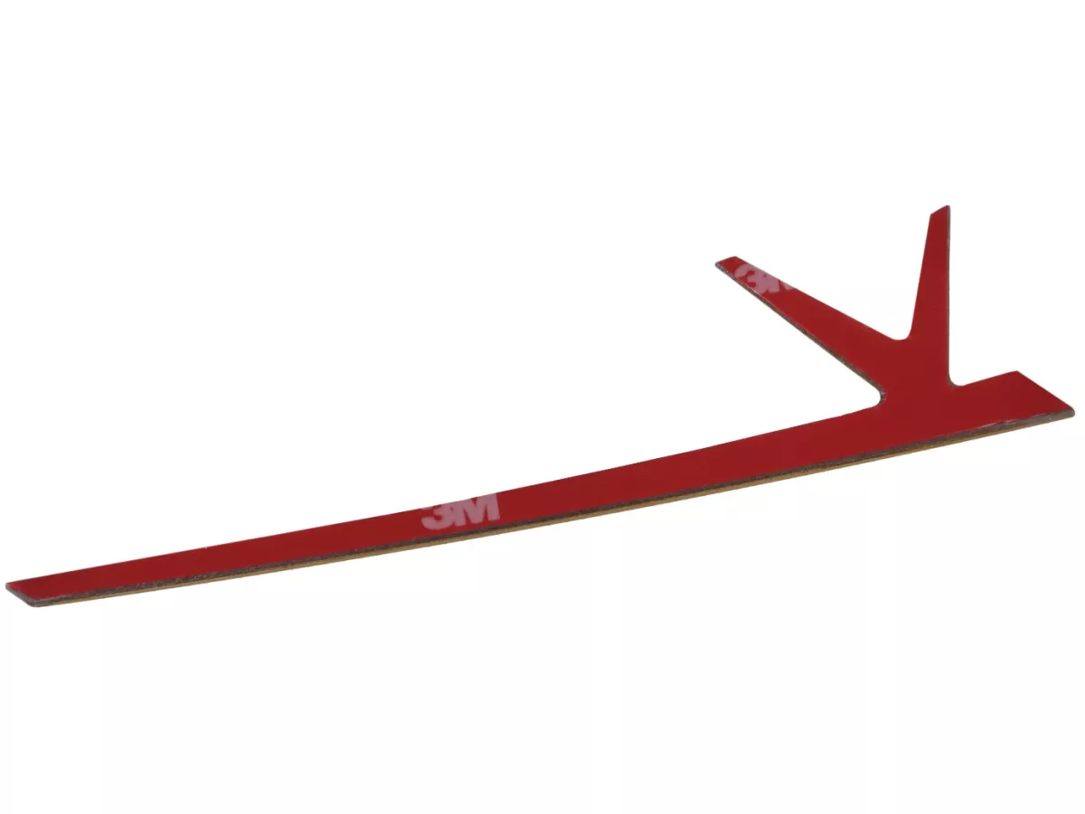 Schriftzug Seitenhaube TR Factory, V-Emblem CNC, rot für Vespa GTS, GTS Super, GTV, ​GT 60, GT, ​GT L, Sprint, Primavera, 946
