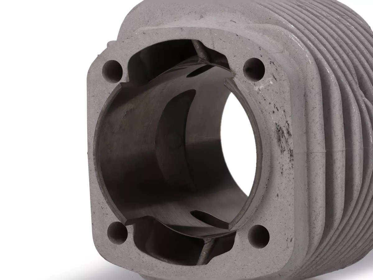 Cilindro - VMC CP60 Cuffia Piccola - 144 cc, Ø 60 mm, corsa 51 mm, alluminio, scarico monopezzo - Vespa PV125, ET3, PK125 - per copricilindro piccolo da 50 cc