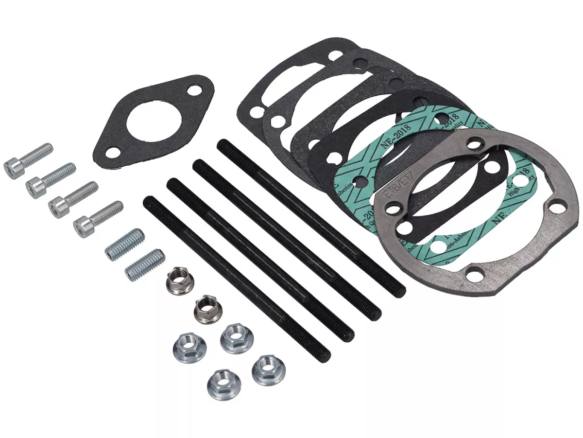 Cilindro - VMC CP60 Cuffia Piccola - 144 cc, Ø 60 mm, corsa 51 mm, alluminio, scarico monopezzo - Vespa PV125, ET3, PK125 - per copricilindro piccolo da 50 cc