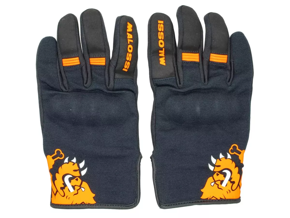 Guantes -Malossi- M-Gloves/Otoño - negro/naranja