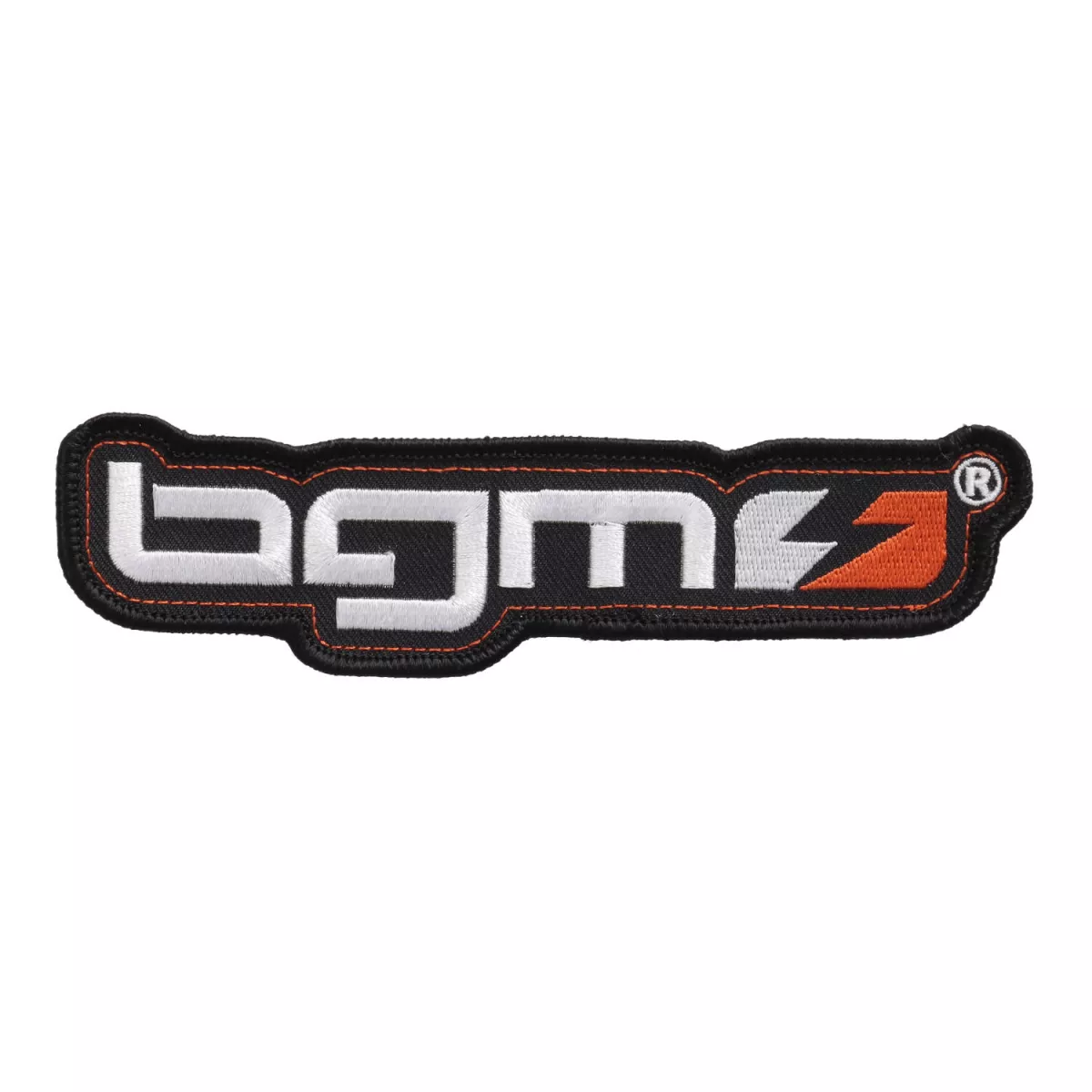 Patch - bgm - black/white/orange - 140x36mm