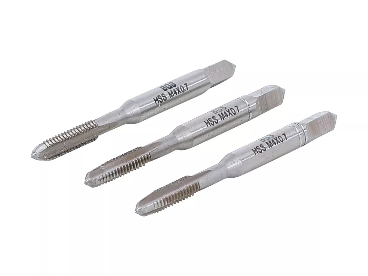 Gängborrsats – BGS Technic – HSS-G, 3-delars – M4x0,7
