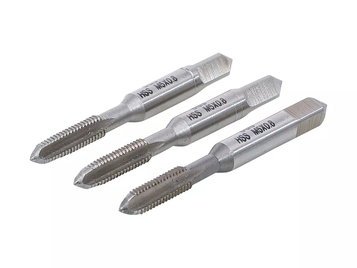 Gängborrsats – BGS Technic – HSS-G, 3-delars – M5x0,8