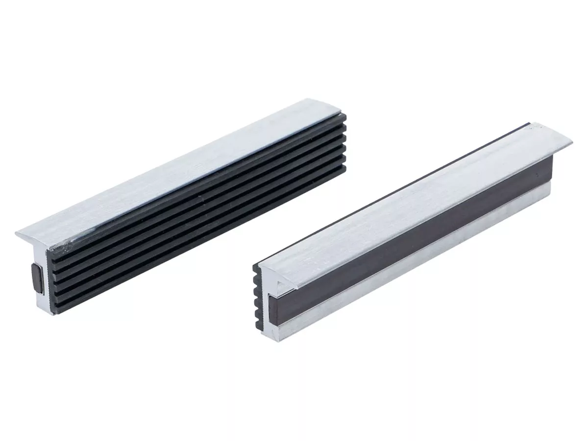 Morsa con ganasce morbide -BGS Technic- Alluminio con inserto in plastica - 150 mm