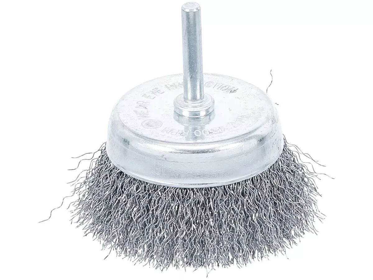 Pot Brush - BGS Technic - Steel wire, Ø 75mm - 6 mm shank