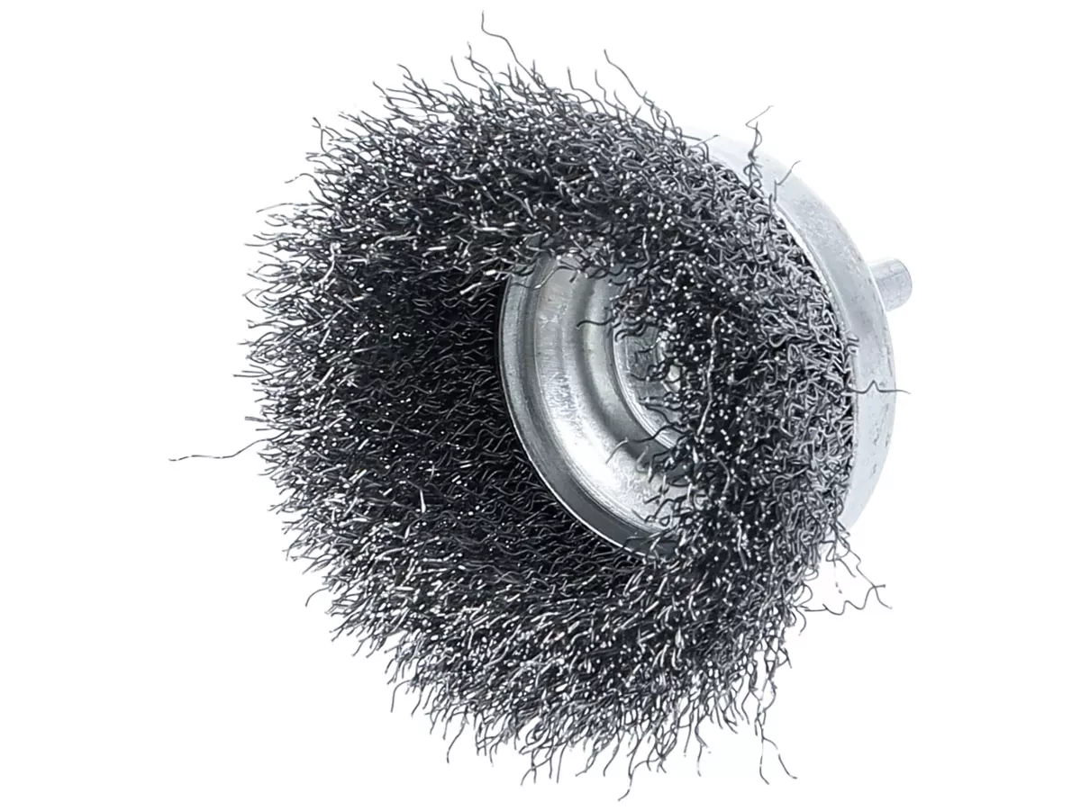 Pot Brush - BGS Technic - Steel wire, Ø 75mm - 6 mm shank