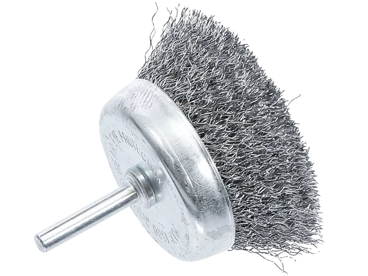 Pot Brush - BGS Technic - Steel wire, Ø 75mm - 6 mm shank