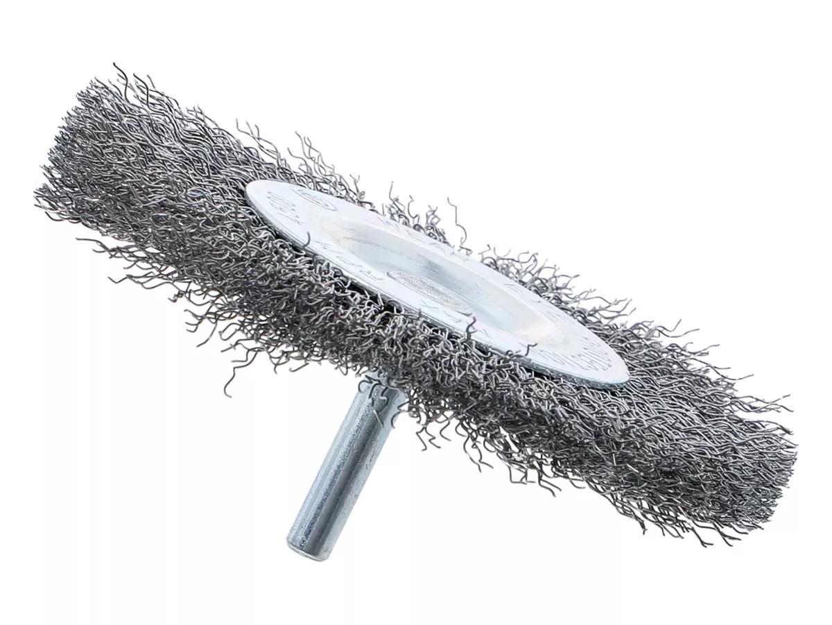 Disc Brush - BGS Technic - Steel Wire, Ø 100 mm - 6 mm Mount