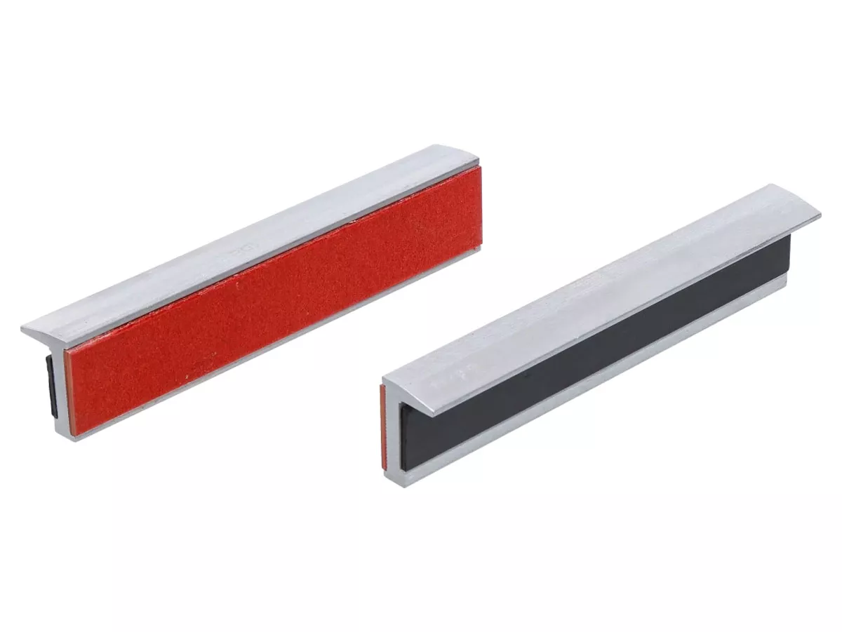 Morsa con ganasce morbide -BGS Technic- Alluminio con inserto in plastica - 150 mm