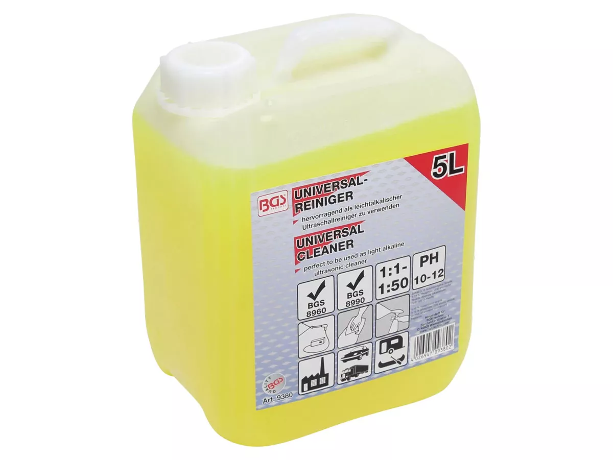 Detergente universale - BGS Technic - per idropulitrici e lavatori a ultrasuoni - 5 litri