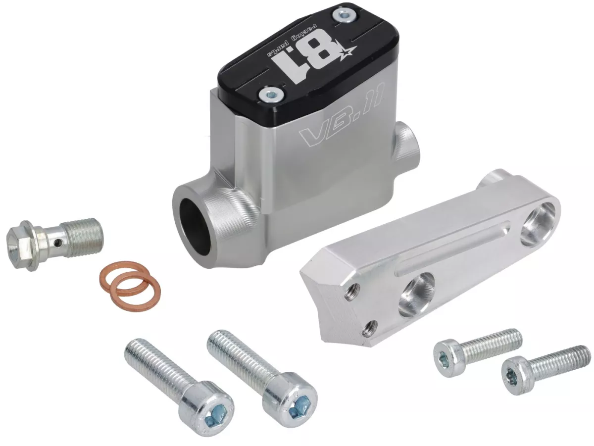 Bremspumpe vorne -8.1 OTTOPUNTOUNO- Kolben Ø=11mm, CNC - Vespa​ PK S, PK XL1- rechts, Schwarz
