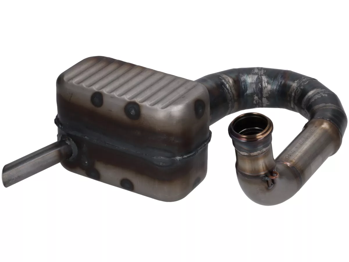 Scarico - LARCHOTEK Carezza Box (per cilindro Dolomiti 187 ccm) - Wideframe, Faro Basso - Vespa 1953-1959, VM, VN, ACMA, VB1T, VGL1T, VL1T