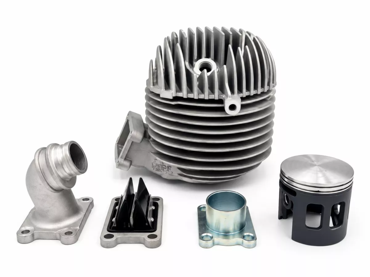 Zylinder -LARCHOTEK Dolomiti 187 ccm MEMBRANEINLASS, Wideframe, Faro Basso, Ø=63mm, Hub=60mm- Vespa 1953-1959, VM, VN, ACMA, VB1T, VGL1T, VL1T