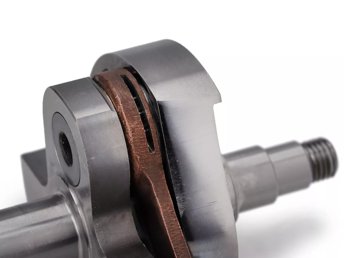 Kurbelwelle -POLINI (Drehschieber) 51mm Hub, 97mm Pleuel- Umrüstwelle Vespa PK50 XL/XL2 auf 125ccm (Ø 20mm Konus)
