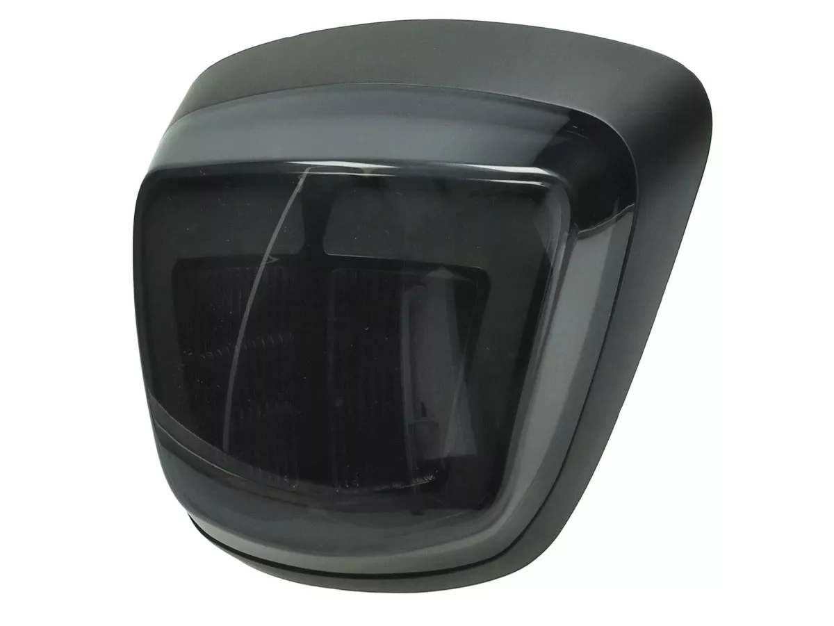 LED Plus Power1 Taillight, Black-Tinted Glass, Matte Black for Vespa Electrica, Vespa Primavera 50-150, Vespa Sprint 50-150