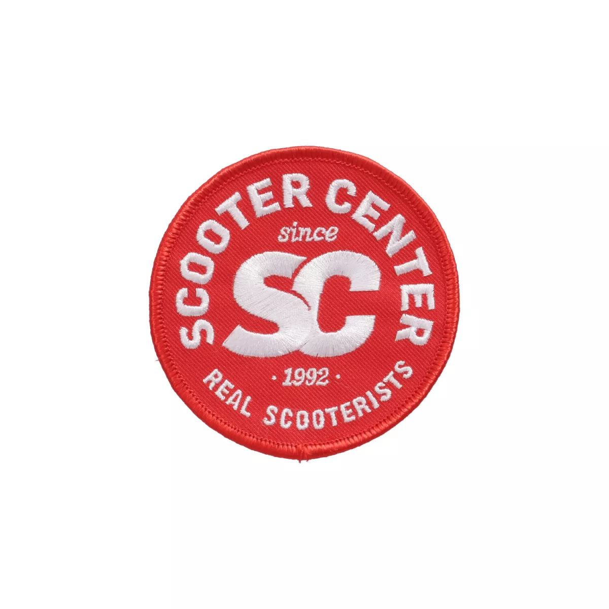 Lambang - Patch -Scooter Center- merah/putih - Ø=80 mm